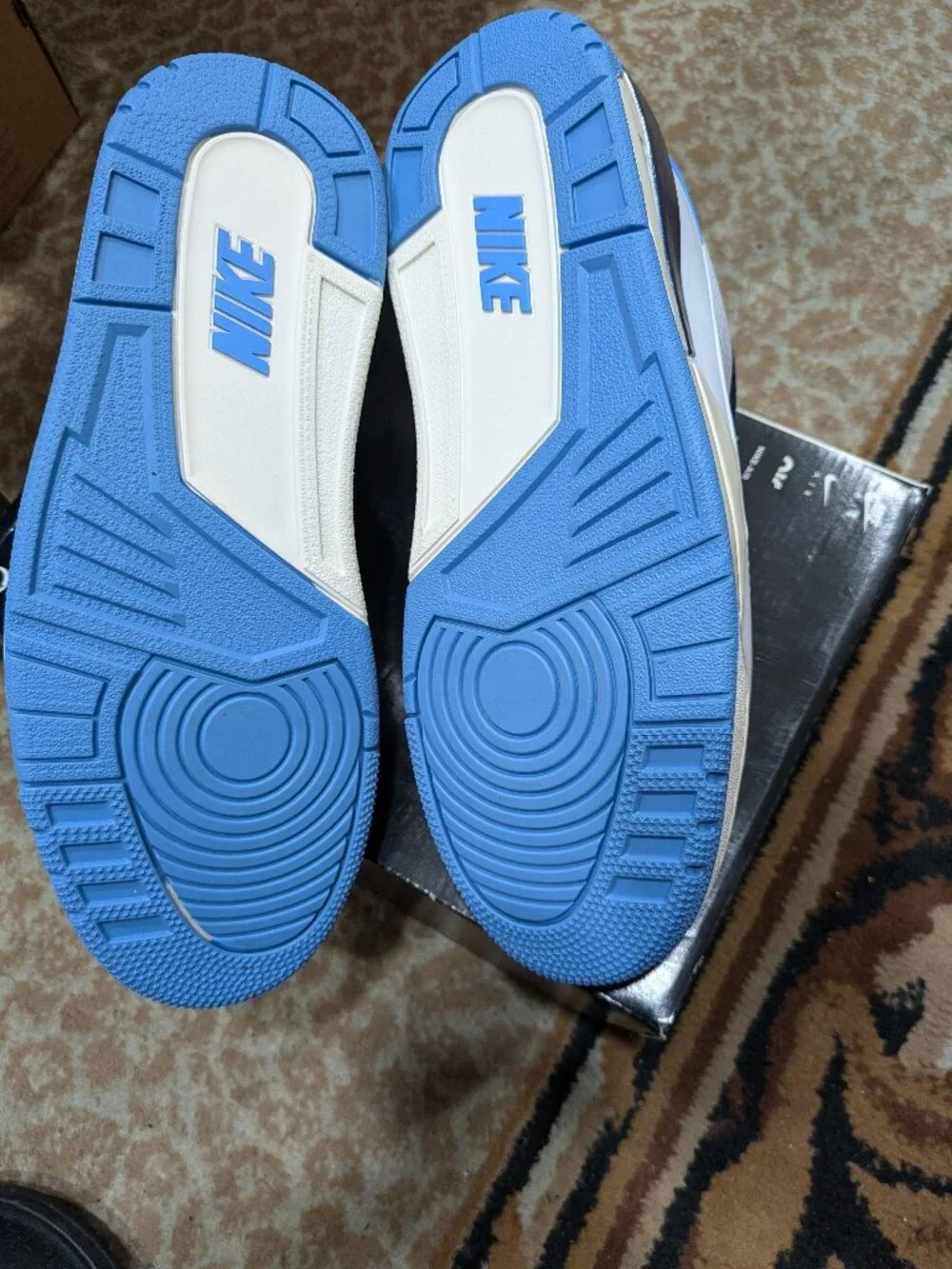 Air Jordan 2 3 Unc FD0383-144 White/Blue Size 10.5 US UK 9.5 EU 44.5 New Conditi